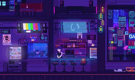 Pixel City, 컴퓨터 배경화면, Pixel Gif, Idle Game, Pixel Art Landscape, Gif Background, Foto Langka, Pixel Art Background, Flipagram Instagram