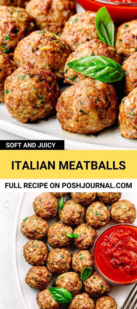 Oven Meatballs Recipe, Meatballs From Scratch, Quick Ground Beef Recipes, Ground Beef Meatballs, Ground Beef Recipe, Italian Meatballs Recipe, Beef Meatballs, Italian Meatballs, Beef Recipe