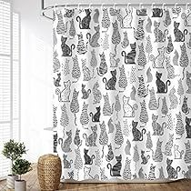 Cute Shower Curtain, Bathroom Cute, Black And White Shower Curtain, Solid Color Shower Curtain, Cat Shower Curtain, Cute Shower Curtains, Waffle Weave Shower Curtain, Flower Shower Curtain, Cotton Shower Curtain