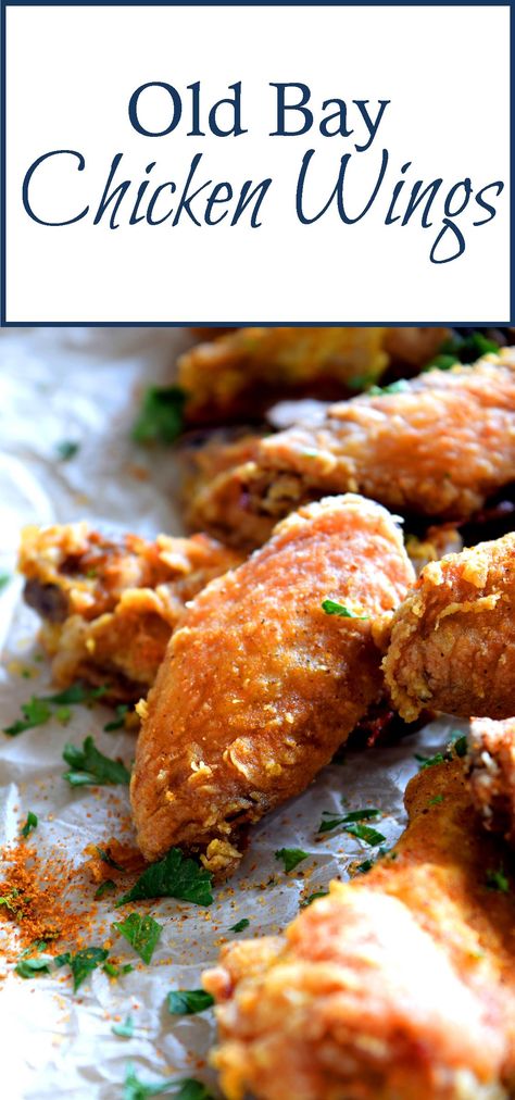 Baking Chicken Wings, Old Bay Chicken Wings, Old Bay Chicken, Baked Meat, Baking Chicken, Chicken Wing Recipes Baked, Best Baking, Chicken Wings Recipe, Wings Recipe