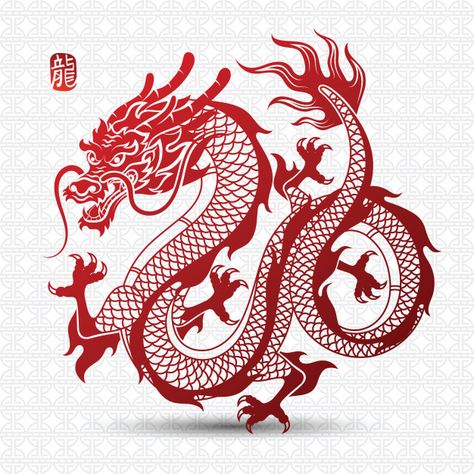 Jing Y Jang, Orca Tattoo, Chinese Dragon Art, Red Dragon Tattoo, Dragons Tattoo, Dragon Chino, Dragon Zodiac, Chinese Dragon Tattoos, Hamsa Tattoo