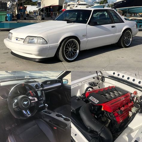 Mustang Build, Foxbody Mustang, Old School Muscle Cars, Fox Mustang, Pro Touring Cars, 1993 Ford Mustang, Modern Muscle Cars, Fox Body Mustang, Barrett Jackson