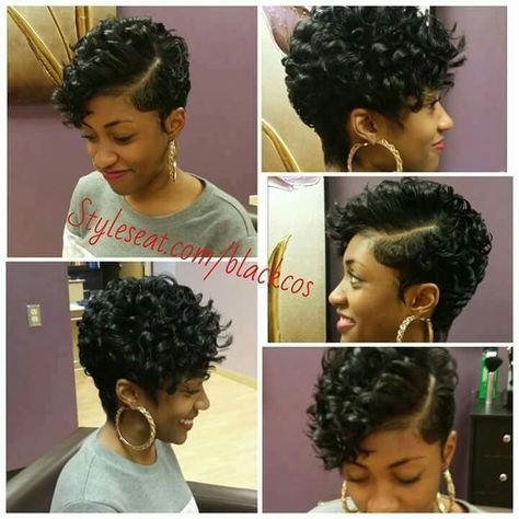 Short hairstyles Trip Hairstyles, Bohemian Short Hair, Soft Curls Short Hair, Bohemian Curls, Missoni Fashion, Short Weave Hairstyles, Alopecia Hairstyles, 27 Piece, Black Hair Short Cuts