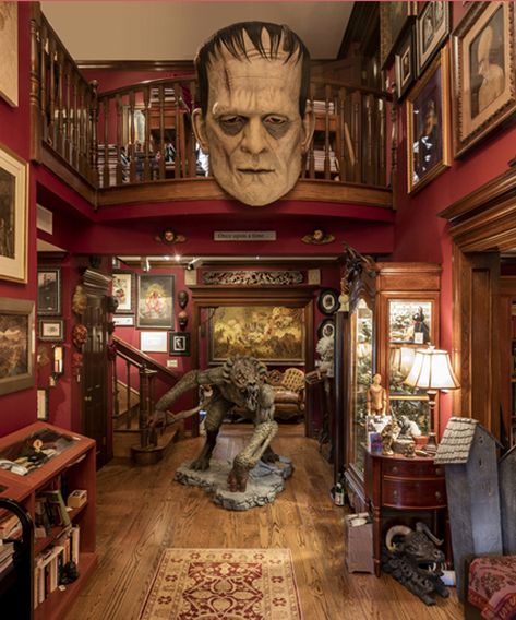 Guillermo Del Toro House, Victorian Writing Desk, Macabre Aesthetic, Catholic Doctrine, Bleak House, Aesthetic Halloween, Horror House, Halloween Aesthetic, Horror Comics