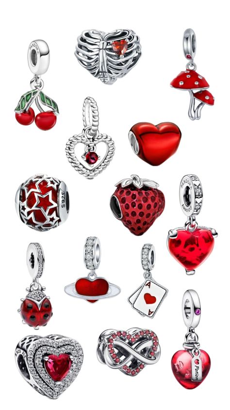 Pandora Charms Red, Pandora Charm, Pandora Charms, Charms, Red, Christmas