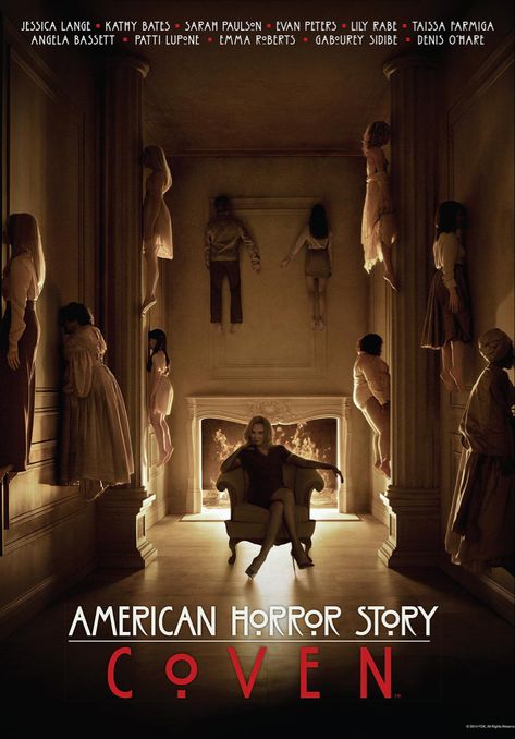 American Horror Story Poster, American Horror Story Art, American Horror Story 3, Horror Collection, Ahs Coven, Nicky Larson, American Horror Story Seasons, American Horror Story Coven, Seasons Posters