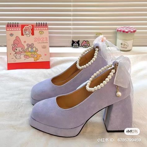 #ulzzang #shoes #ulzzangfashion #fashion #aesthetic #coquette #ulzzangstyle #ulzzangicons #purple Purple Shoes Aesthetic, Purple Heels Aesthetic, Purple Coquette Outfit, Purple Coquette Aesthetic, Cute Purple Shoes, Lavender Coquette, Ulzzang Shoes, Coquette Photos, Shoes Coquette