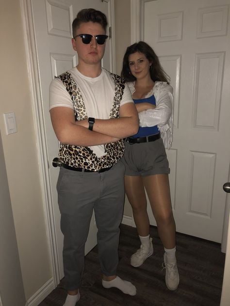 Ferris Beuler Costume, Ferris Buellers Day Off Halloween Costume, Sloan And Ferris Costume, Ferris Buellers Day Off Costume Couple, Best Movie Couples Costumes, Ferris Bueller Couple Costume, Ferris Buellers Day Off Costumes, Ferris Bueller Halloween Costume, Couple Costumes Movies