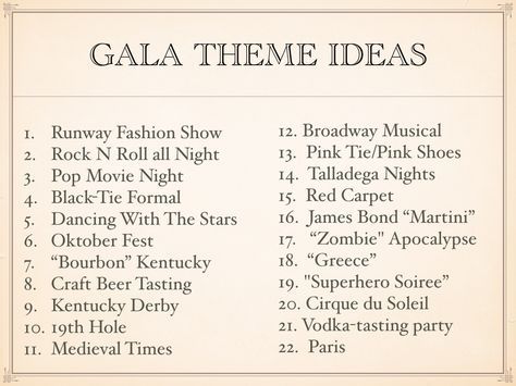 Find all gala theme ideas by visiting our website. Good luck. Fundraiser Themes, Fashion Show Ideas, Auction Themes, Creative Fundraising, Charity Work Ideas, Show Ideas, Fashion Show Themes, Fun Fundraisers, Gala Themes