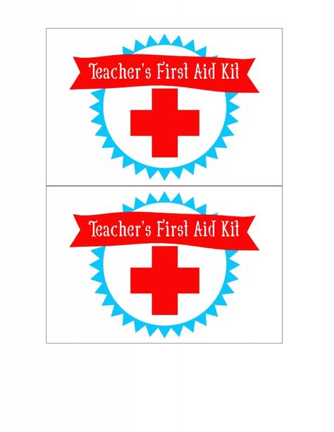 Back to School Teachers First Aid Kit Free Printable School Nurse Door, Teacher Emergency Kit, School Nurse Office Decorations, Back To School Teachers, Doctor And Nurse, First Aid For Kids, School Nurse Office, Nurse Manager, Nurse Office