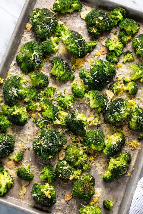 The Best Roasted Broccoli Ever Roasting Broccoli In Oven, Broccoli In The Oven, Oven Broccoli, Best Roasted Broccoli, Oven Baked Broccoli, Baked Broccoli Recipe, Seasoned Broccoli, Parmesan Roasted Broccoli, Delicious Side Dishes