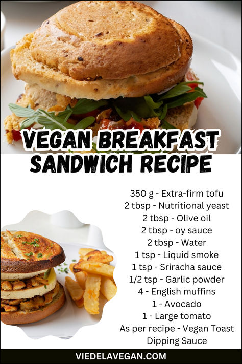 Vegan Breakfast Sandwich Recipe Simple Vegan Breakfast, Vegan Breakfast Sandwich, Packed Breakfast, Breakfast Sandwich Recipes, Healthy Vegan Breakfast, Protein Packed Breakfast, Perfect Morning, Mashed Avocado, Bean Curd