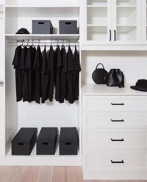 Black White Home, Everything I Own, Minimalist Closet, Secret Closet, Closet Goals, White Stuff, Minimalist Wardrobe, In The Closet, White Home