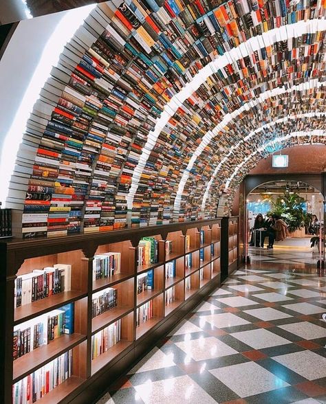 @chang.li.nao on Instagram: “Have you ever been bored? : : Colorful wall of books. Bookstore @arc.n.book_official in Seoul, in South Korea... Photo by @j_min30 : : : :…” Library Bookshelves, Reading Spot, South Korean, Asia Travel, Store Design, Wall Colors, Beautiful Gardens, Bookstore, Seoul