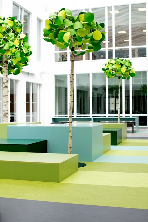 Incorporate biophilic elements to your education spaces by maximising natural light, bringing in plants and greenery, or introducing colours and textures inspired by the natural world. Formica Laminate, Biophilic Design, Commercial Interiors, School Design, Natural World, Nature Inspired, Natural Light, Laminate, Nature Inspiration