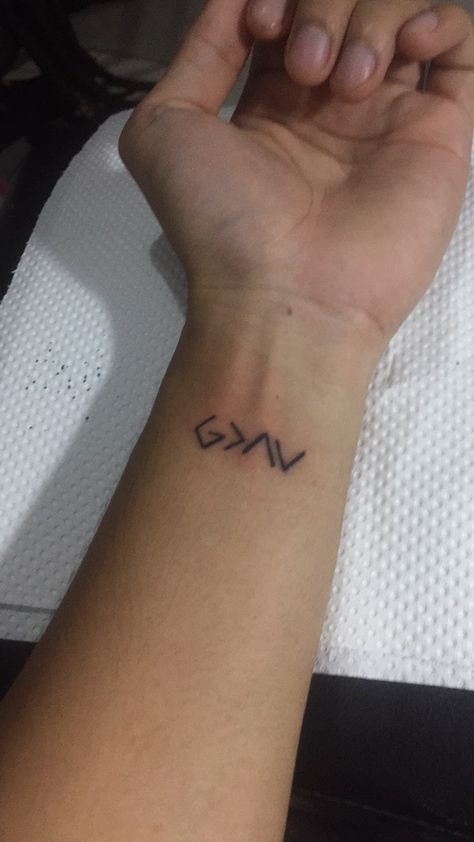 G Highs And Lows Tattoo, God Is Greater Than The Highs And Lows Tattoo, God Is Greater Than The Highs And Lows, Highs And Lows Tattoo, Inner Wrist Tattoos, Matching Bff Tattoos, Matching Bff, Faith Tattoo, Bff Tattoos