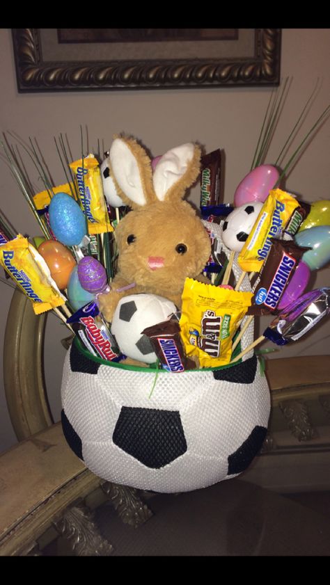 Soccer Easter Basket Ideas, Soccer Gift Basket, Soccer Easter Basket, Soccer Senior Night, Easter Basket Themes, Easter 2023, Easter Presents, Easter Basket Ideas, Easter Basket Fillers