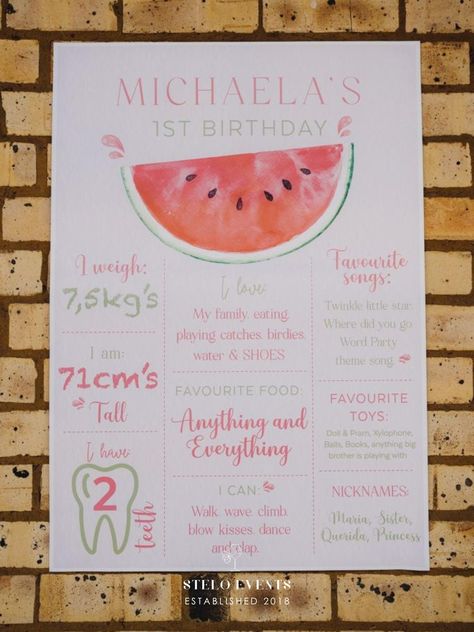 One In A Melon First Birthday, Watermelon Birthday Parties, 1st Birthday Party Themes, Watermelon Birthday, 1st Birthday Themes, Family Eating, One In A Melon, Party Inspo, Mom Stuff