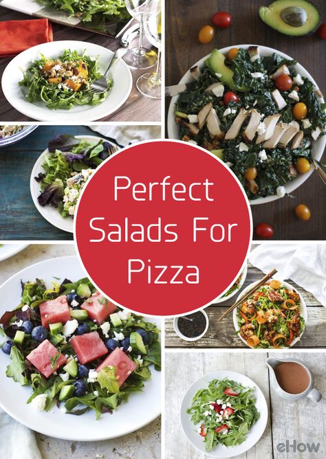 Because even though pizza is good all on its own, you know a little green goes a long way! These salads are perfect pairs with whatever pizza you're craving! http://www.ehow.com/list_7153384_salads-accompany-pizza.html?utm_source=pinterest.com&utm_medium=referral&utm_content=curated&utm_campaign=fanpage Salad Recipes With Pizza, Salads Recipes To Go With Pizza, Salads That Go Well With Pizza, Salad Recipes For Pizza Night, Best Salads To Go With Pizza, Salad That Goes With Pizza, Salad With Pizza Side, Best Salad To Serve With Pizza, Salad To Serve With Pizza