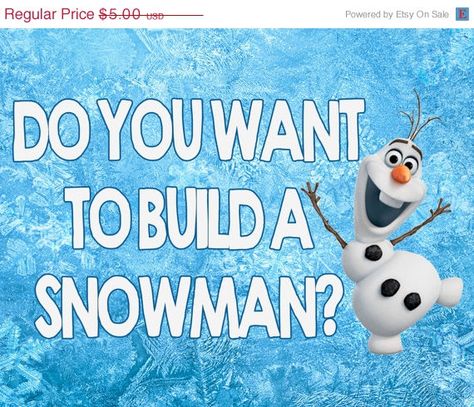 5x7 and 8x10 Printable sign matches blue Frozen birthday decor Do You Want To Build A Snowman?    Instant download. Order. Download. Print. Build A Snowman Printable, Frozen Build A Snowman, Frozen Birthday Decorations, Snowman Printable, Wanna Build A Snowman, Snowman Wallpaper, Snowman Diy, Printable Snowman, Snowman Sign