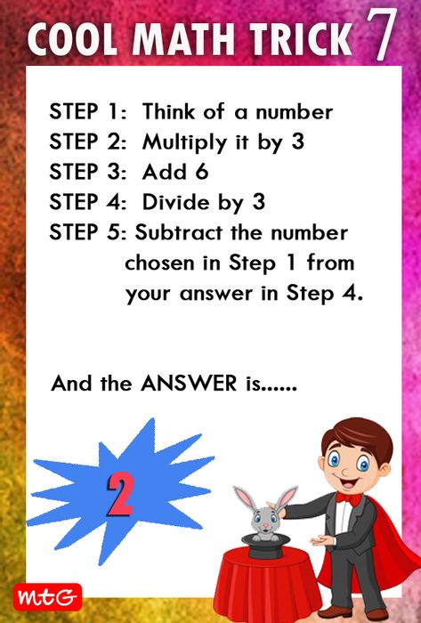 Math Magic Tricks, Number Tricks, Maths Tricks, Cool Math, Cool Math Tricks, Math Magic, Math Riddles, Funny Mind Tricks, Math Tutorials