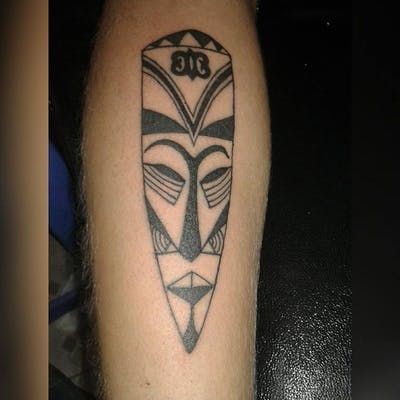 African Mask Tattoo, African Tattoo, Panther Tattoo, Mask Tattoo, African Mask, Piercing Studio, Stick And Poke, African Masks, Dope Tattoos