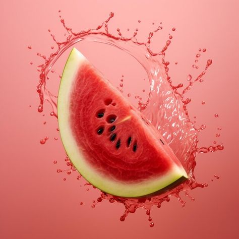 Beautiful splash water with watermelon Check more at https://freepik.com/premium-ai-image/beautiful-splash-water-with-watermelon_100058963.htm/ Watermelon Splash, Watermelon Background, Watermelon Festival, Wildlife Rescue, Pour Art, Fruit Photography, Fruit Water, Watermelon Slices, Pouring Art