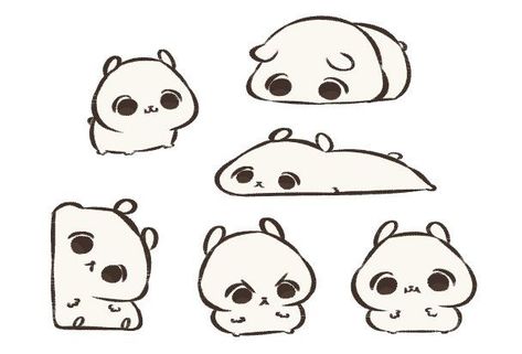 How To Draw Things, Chibi Sketch, Cute Doodle, Cute Animal Drawings Kawaii, 캐릭터 드로잉, Sketches Simple, Cute Kawaii Drawings, Cute Doodle Art, Chibi Drawings