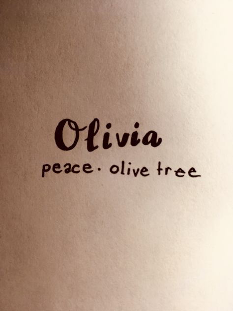 Olivia Name Meaning, Olivia Meaning, Olivia Name, Name Meaning, Olive Tree, Names With Meaning, Meant To Be, Quick Saves