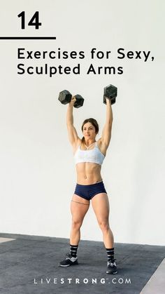 If you're looking to strengthen and sculpt your arms, try these 14 no-nonsense moves. All you need is a set of heavy and light dumbbells for a great arm workout. Crossfit Arm Workout Women, Arm Burner Workout, How To Get Big Arms Women, Arm Sculpting Workout For Women, Workout 2023, Dumbbell Arm Workout, Burner Workout, Workout Challenges, Dumbbell Exercises