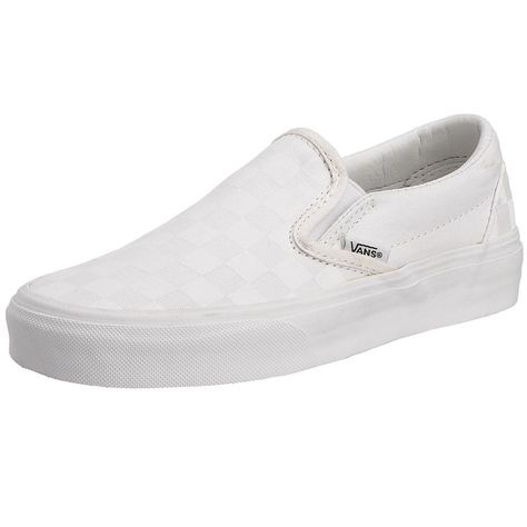 Unisex Classic Slip-On (Checkerboard) Truewhite/T Skate Shoe 10 Men US / 11.5 Women US Low Top Vans, Vans Top, Vans Style, Mens Vans, Womens Vans, Fashion Sneakers, Skate Shoes, Vans Classic Slip On Sneaker, Mens Trainers