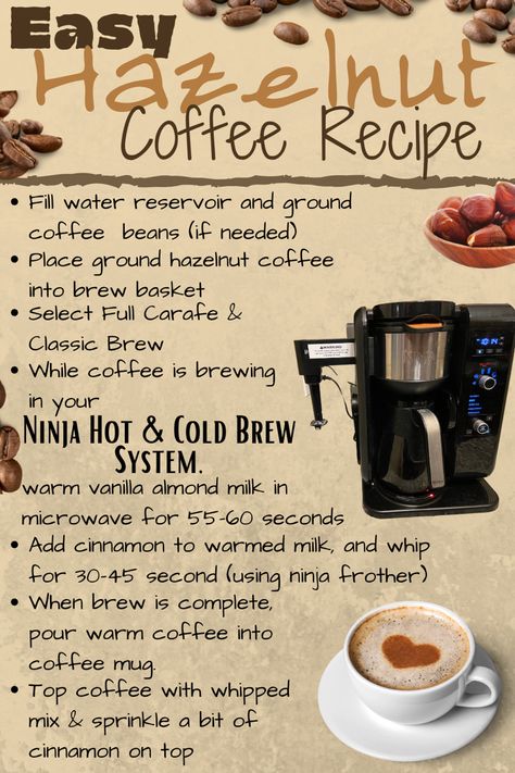 How To Make Coffee In A Coffee Maker, Ninja Hot And Cold Brew System Recipes, Ninja Coffee Maker Recipes, Ninja Dual Brew Coffee Recipes, Hazelnut Coffee Recipe, Cold Brew Coffee Recipe Ratio, Cold Brew From Instant Coffee, Ninja Espresso & Coffee Barista System Recipes, How To Make Cold Brew At Home With Instant Coffee