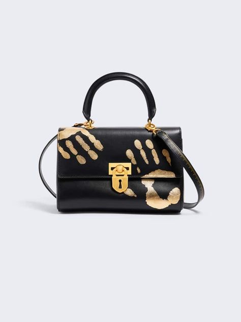 Schiaparelli Bag, Small Leather Accessories, Elsa Schiaparelli, Stylish Celebrities, Bag Icon, Fashion World, Hand Print, Mini Bags, Leather Items