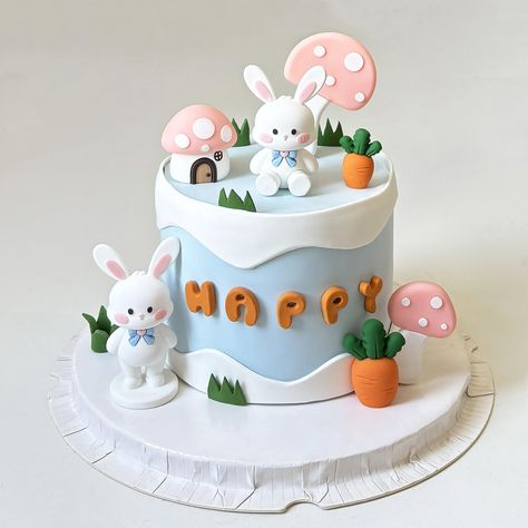 PRICES MAY VARY. 【Material]】Animal decoration, made of environmentally friendly soft rubber material, realistic shape, bright color. 【 Package content 】1 standing rabbit, 1 sitting rabbit, 1 pink mushroom house, 2 size mushrooms, 2 size carrots. 【Warm tip】Happy Birthday cake decoration can not be heated, only for decorative cake 【Rich combination】The party supplies set contains a sufficient number of various party supplies, enough to create a complete birthday party, is the perfect decoration fo Rabbit Cake Birthday Girl, Birthday Cake Rabbit, Animals Birthday Cake, Rabbit Birthday Cake, Girls Birthday Cakes, Birthday Cake Fondant, Birthday Bunny, Animal Birthday Cakes, Rabbit Birthday