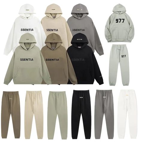 Mens Designer Hoodies Essentialhoodies 1977 Ess Tracksuit Essent Pullover Plush Sweatshirts Sweatpants Unisex Sports Essentialshirts Oversized S XL From Gallery020, $32.54 | DHgate.Com Fashionable Hoodies, Mens Designer Hoodies, Essentials Hoodie, Tshirt Design Men, Designer Hoodies, Sweatsuit Set, Hoodie And Sweatpants, Thrift Fashion, Cooler Weather