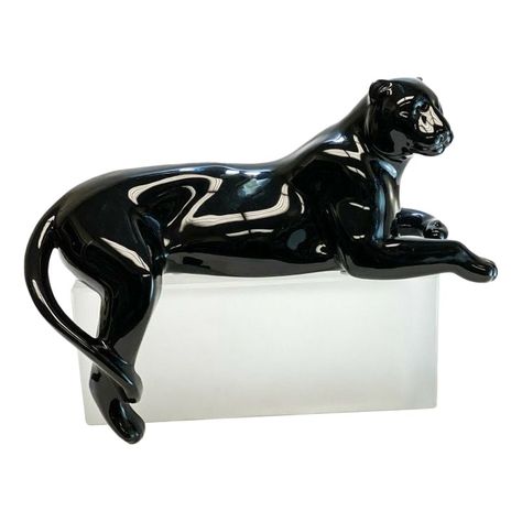 Cartier Panther, Panther Sculpture, French Glass, Lalique Crystal, Base 10, German Art, Cat People, Animal Sculptures, Catwoman