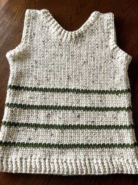 Wander Striped Crochet Tank Top Free Pattern - The Knotted Nest