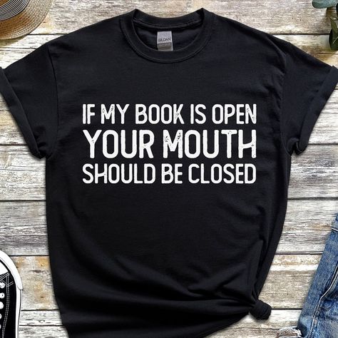 reading shirt, book lover gift, bookish tshirt, book nerd shirt, librarian gifts, literature shirt, literary tshirt, library shirt, banned books gift Great news!, we now ship locally to Uk and USA thanks to fulfilment Centers in both locations.  Our items are made to order especially for you... we do not accept returns for wrong sizing. To find your perfect size, lay your favourite sweatshirt down flat and measure armpit to armpit, then compare to our size chart. If you have any issues with your order, please let us know and we will gladly exchange ----------------------------------------------------------  Material: 100% ringspun cotton.* - Seamless twin needle collar. - Taped neck and shoulders. - Tubular body. - Twin needle sleeves and hem. Weight:  - White 144gsm. - Colours 153gsm. *He Book Lover Accessories, Bookish T Shirts, Book Tshirt Design, Bookish Tshirt, Library Shirt, Librarian Gifts, Book Nerd Shirts, Nerd Shirt, Gifts For Librarians