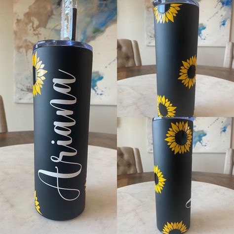 Excited to share this item from my #etsy shop: Sunflower Tumbler, personalized sunflower cup, Gift for her, Floral Tumbler, 20 oz Tumbler Sunflower Cup, Starbucks Cup Gift, Bridal Party Tumblers, Personalized Confetti, Sunflower Tumbler, Personalized Starbucks Cup, Floral Tumbler, Sunflower Gifts, Thermal Bottle