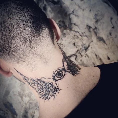 Eye With Wings Tattoo, Winged Eye, Wings Tattoo, Eye Tattoo, Back Tattoo, Ear Tattoo, Behind Ear Tattoo, Tattoo Designs, Tattoos