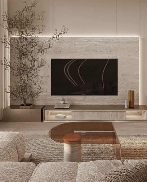 Maison De Nour furniture & interior Dubai | …Check these exceptional tv wall designs… . . Add a touch of sophistication with a textured wall behind your TV. Materials like stone, wood… | Instagram Tv Wall Stone, Stone Tv Wall, Stone Wall Interior Design, Wall Behind Tv, Stone Walls Interior, Wall Designs, Tv Wall Design, Textured Wall, Tv Wall