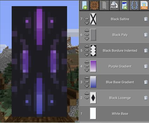 Minecraft Banner Designs For Shields, Minecraft Star Banner Design, Minecraft Banner Designs Purple, Cute Banner Patterns Minecraft, Minecraft Flags Banners, Minecraft Banners Designs, Banner Ideas Minecraft, Cute Minecraft Banner Designs, Minecraft Flag Design