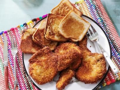 Panko Fried Pork Chops with Texas Toast Recipe | Kardea Brown | Food Network Fried Pork Chop Sandwich, Pork Chop Sandwich, Chop Sandwich, Pork Chop Sandwiches, Kardea Brown, Southern Foods, Pork Entrees, Brown Food, Brown Recipe