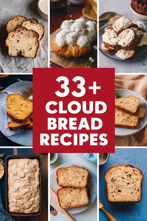 33+ Cloud Bread Recipes That Will Make You Float with Delight!... Float away with these fluffy cloud bread recipes that are sure to tickle your taste buds. Perfect for sandwiches or snacks these light and airy treats are low-carb and gluten-free. Enjoy the magic of baking with simple ingredients like eggs cream cheese almond flour and seasonings that add flavor and fun!... https://ostrali.com/foodr/cloud-bread-recipes Eggs Cream Cheese, Protein Bread, Great British Chefs, Cloud Bread, Herb Seasoning, High Protein Low Carb, Pancake Recipe, Nut Butter, Almond Flour