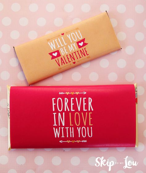 Chocolate Bar Covers, Valentines Candy Bar Wrappers, Candy Bar Covers, Chocolate Packing, Chocolate San Valentin, Valentines Idea, Chocolate Bar Labels, Chocolate Bars Gift, Valentine Printables