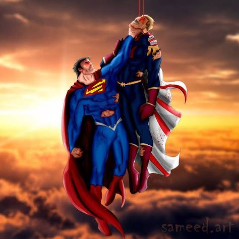 Superman Vs Homelander, Evil Superman, Comic Display, Superman Images, Jt Music, Omni Man, Battle Fan, Invincible Comic, Day Of The Shirt