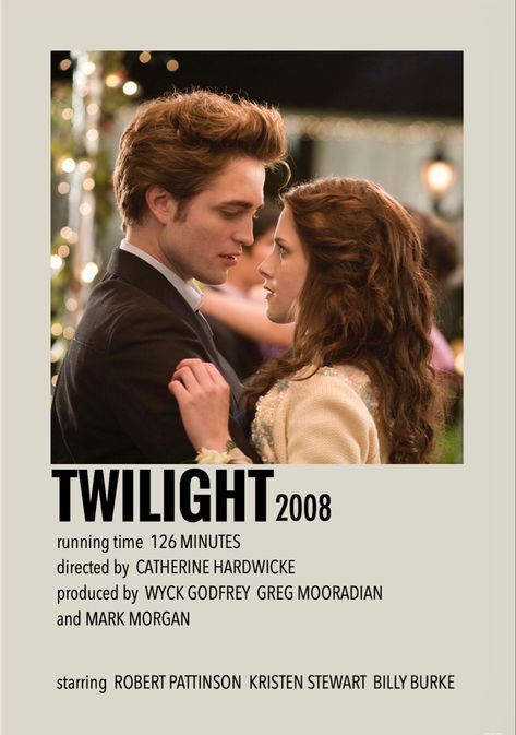 minimalist/polaroid movie poster by me Twilight Poster, Romcom Movies, Billy Burke, Twilight 2008, Movies To Watch Teenagers, Iconic Movie Posters, Movie Card, Girly Movies, Film Posters Minimalist