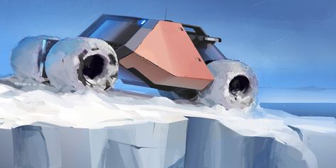 Vehicle Sketch, 2d Sketch, Arctic Explorer, Sketch Model, Environment Sketch, Arctic Explorers, Pole Nord, Car Design Sketch, Car Inspiration