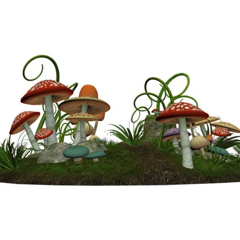 Alice In Wonderland Mushrooms, Wonderland Mushrooms, Alice In Wonderland Mushroom, Pubmat Ideas, Art Mushrooms, Mushroom Background, Garden Design Layout Landscaping, Fashion Magazine Layout, Clever Logo