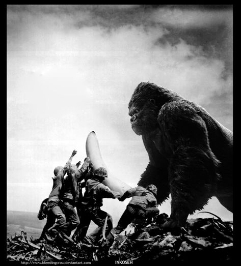 Appeasing the Ape God by macawnivore on DeviantArt Life Magazine Photos, King Kong 1933, Fay Wray, Legendary Pictures, Skull Island, Famous Monsters, Science Fiction Film, Michael Keaton, Classic Monsters